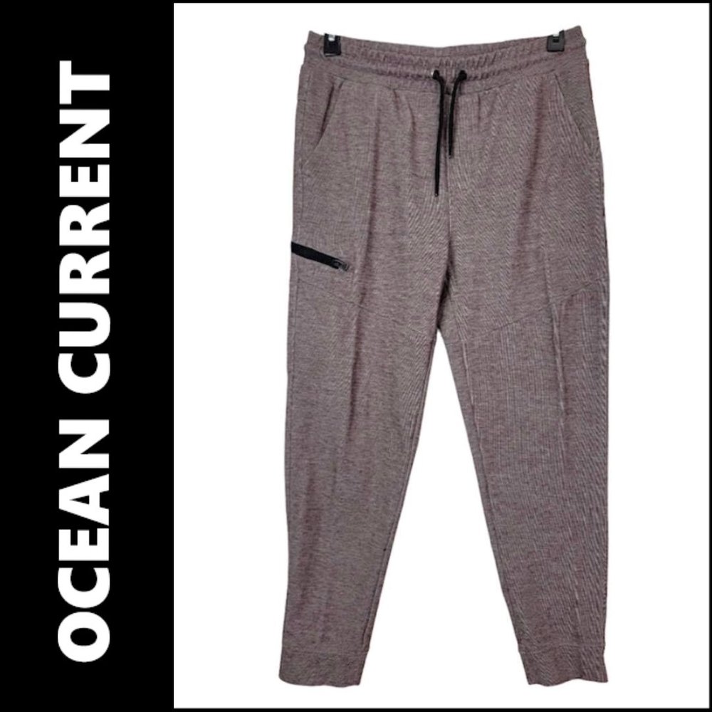 Ocean Current Men's Jogger Pants Drawstring Size Large Brown